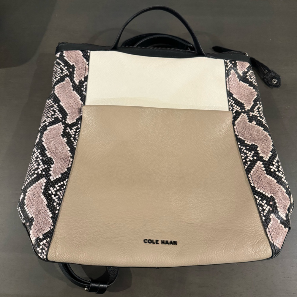 Cole Haan Grand Ambition Leather Luxe convertible backpack